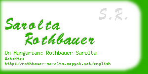 sarolta rothbauer business card